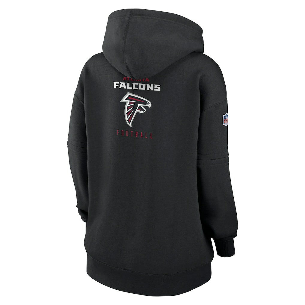 Nike Atlanta Falcons Women's 2023 Sideline Club Fleece Pullover Hoodie Black