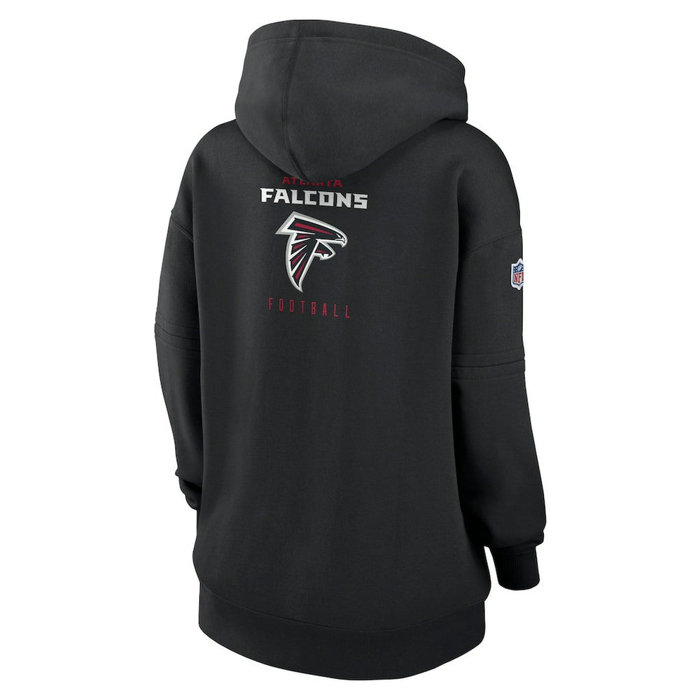 Nike Atlanta Falcons Women's 2023 Sideline Club Fleece Pullover Hoodie Black