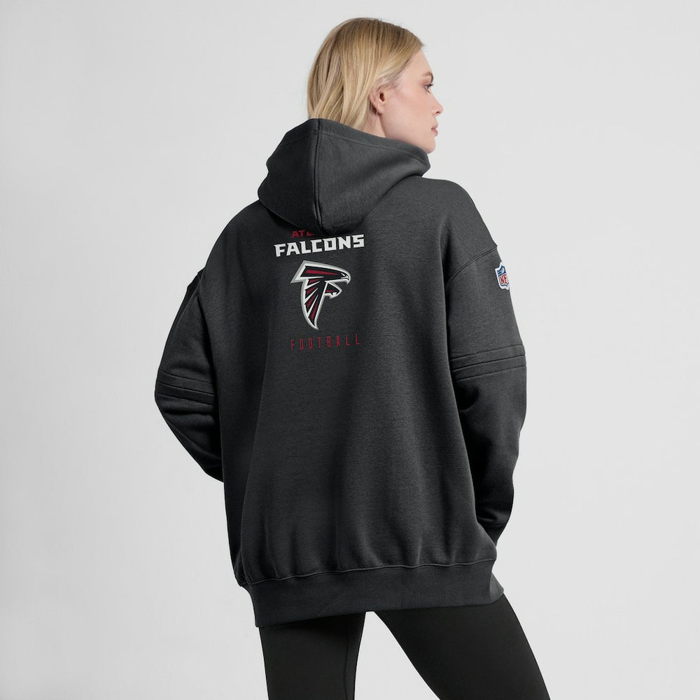 Nike Atlanta Falcons Women's 2023 Sideline Club Fleece Pullover Hoodie Black