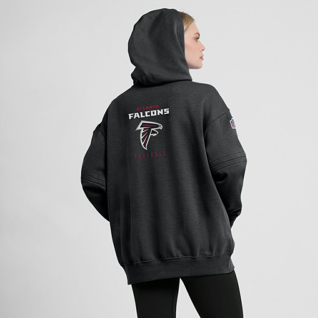 Nike Atlanta Falcons Women's 2023 Sideline Club Fleece Pullover Hoodie Black