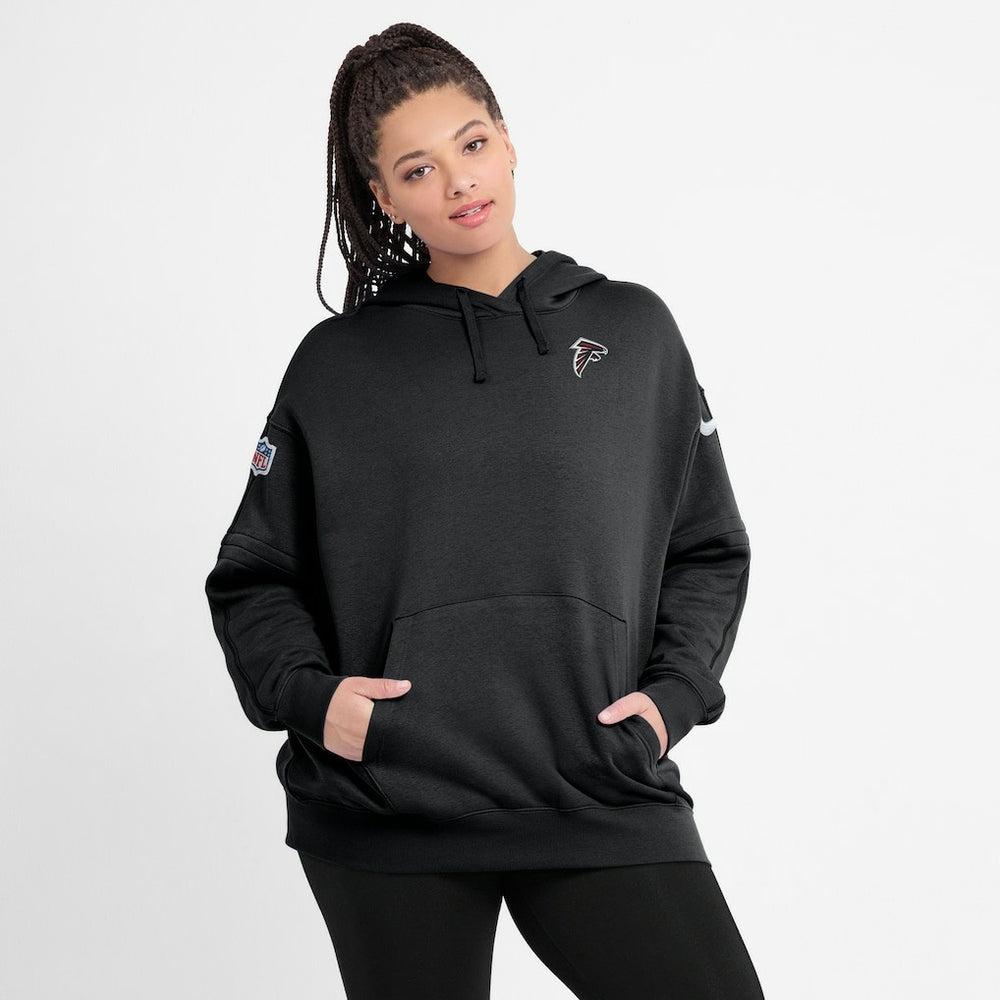 Nike Atlanta Falcons Women's 2023 Sideline Club Fleece Pullover Hoodie Black