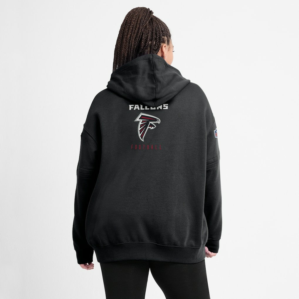 Nike Atlanta Falcons Women's 2023 Sideline Club Fleece Pullover Hoodie Black