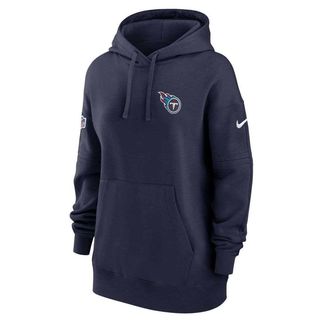 Nike Tennessee Titans Women's 2023 Sideline Club Fleece Pullover Hoodie Navy