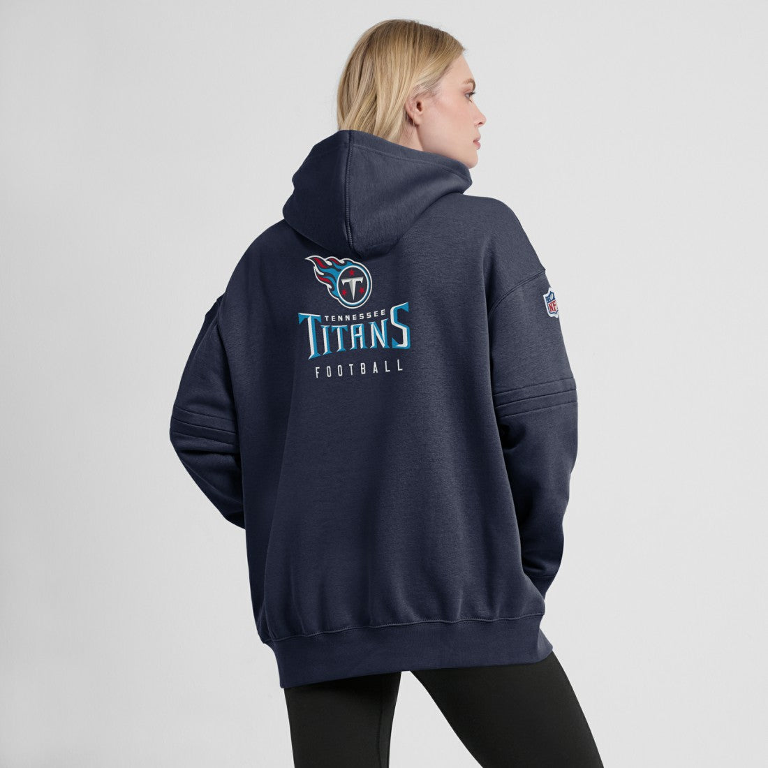 Nike Tennessee Titans Women's 2023 Sideline Club Fleece Pullover Hoodie Navy