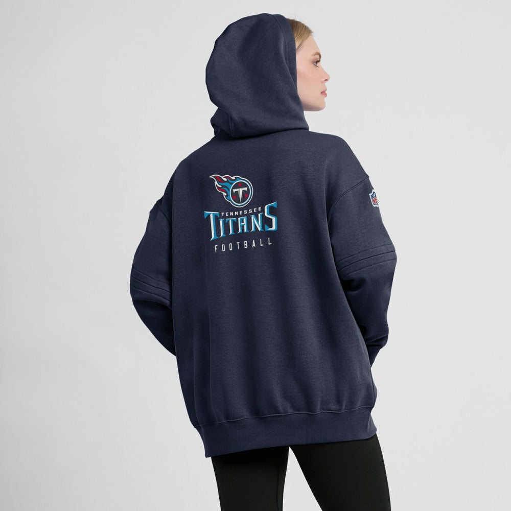 Nike Tennessee Titans Women's 2023 Sideline Club Fleece Pullover Hoodie Navy
