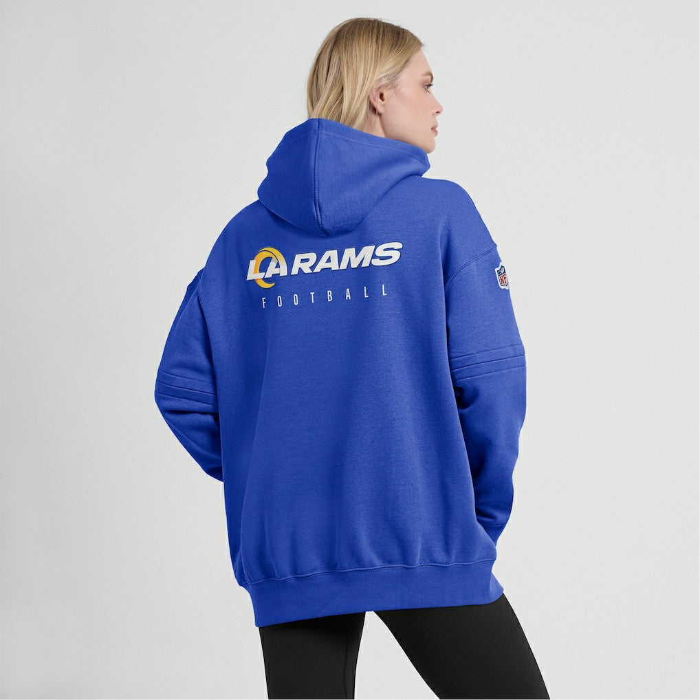Nike Los Angeles Rams Women's 2023 Sideline Club Fleece Pullover Hoodie Royal