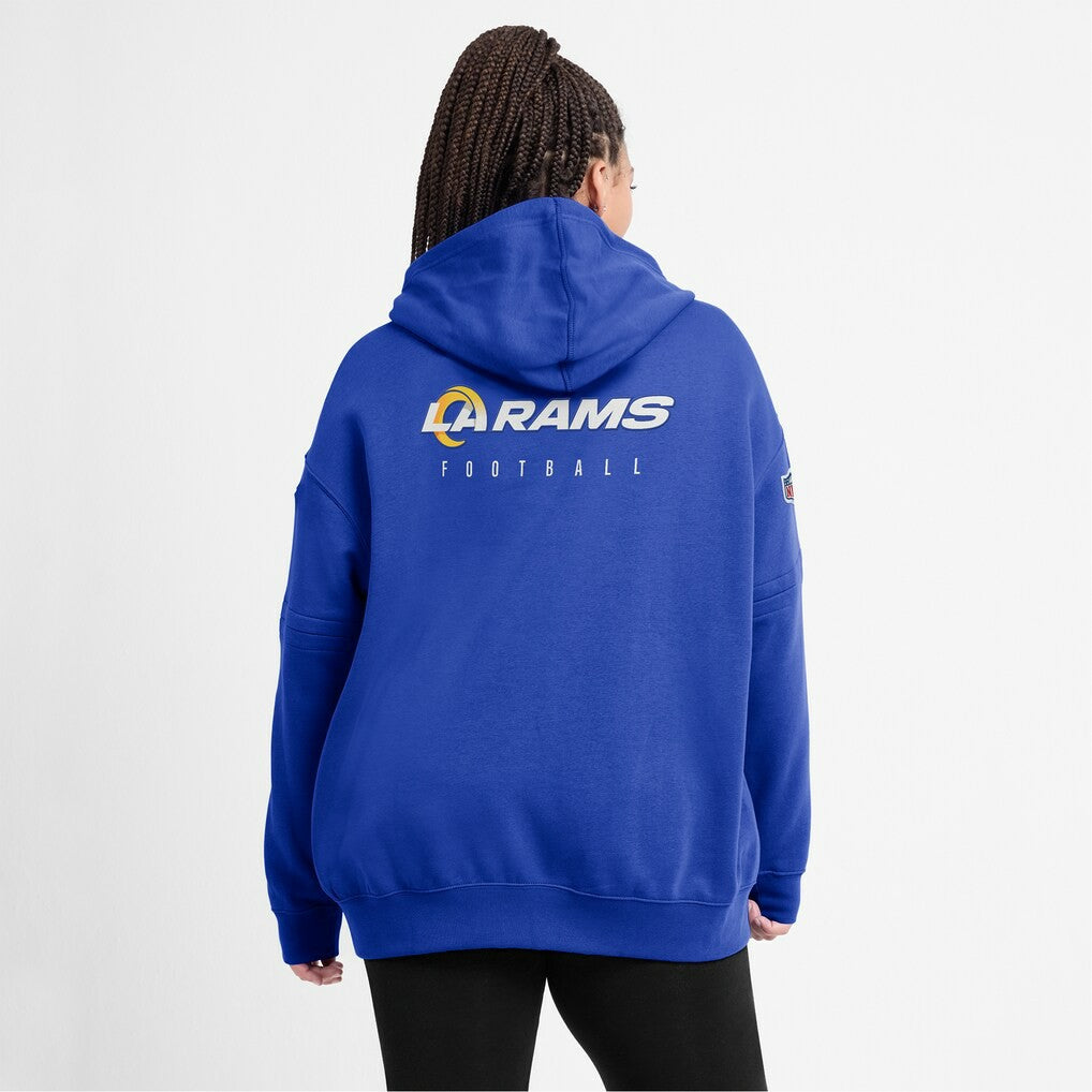 Nike Los Angeles Rams Women's 2023 Sideline Club Fleece Pullover Hoodie Royal