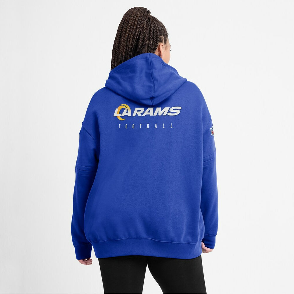 Nike Los Angeles Rams Women's 2023 Sideline Club Fleece Pullover Hoodie Royal