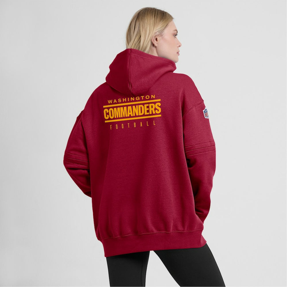 Nike Washington Commanders Women's 2023 Sideline Club Fleece Pullover Hoodie Burgundy