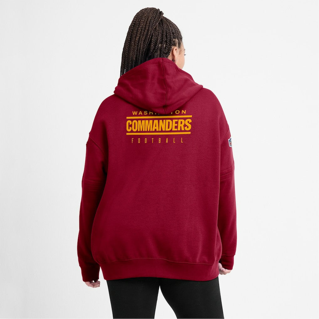 Nike Washington Commanders Women's 2023 Sideline Club Fleece Pullover Hoodie Burgundy