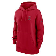 Nike Tampa Bay Buccaneers Women's 2023 Sideline Club Fleece Pullover Hoodie Red