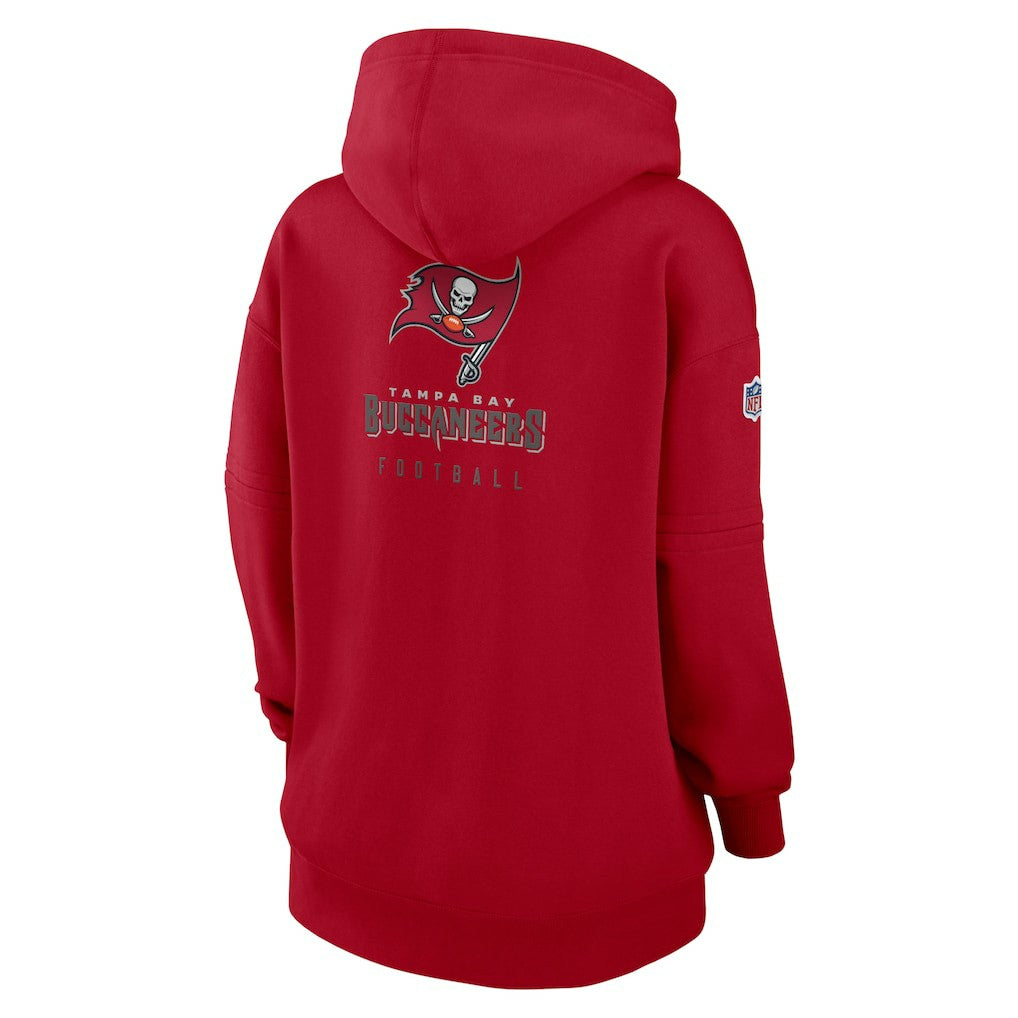 Nike Tampa Bay Buccaneers Women's 2023 Sideline Club Fleece Pullover Hoodie Red