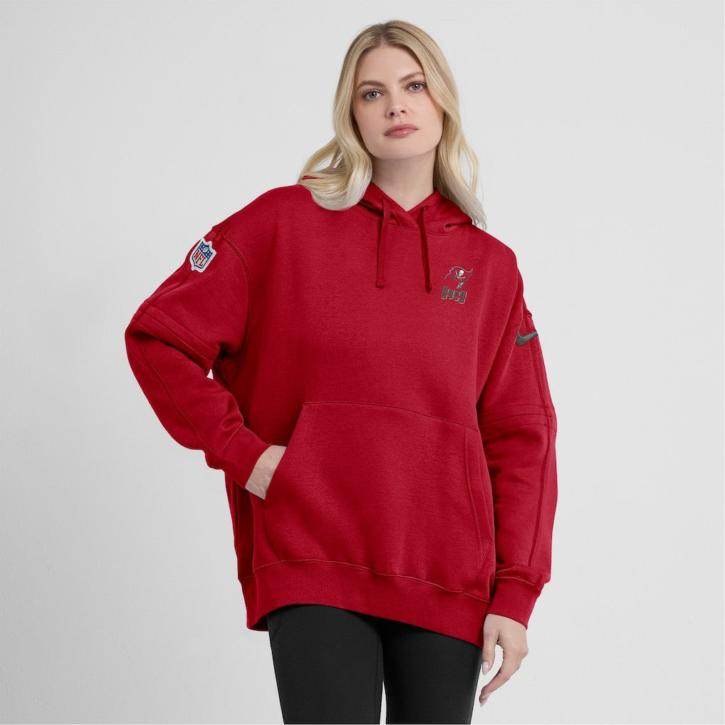 Nike Tampa Bay Buccaneers Women's 2023 Sideline Club Fleece Pullover Hoodie Red