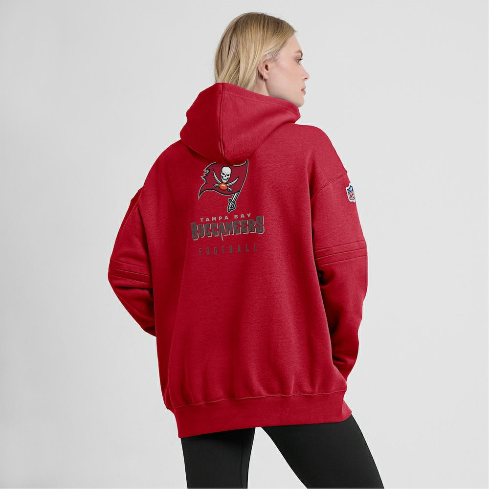 Nike Tampa Bay Buccaneers Women's 2023 Sideline Club Fleece Pullover Hoodie Red
