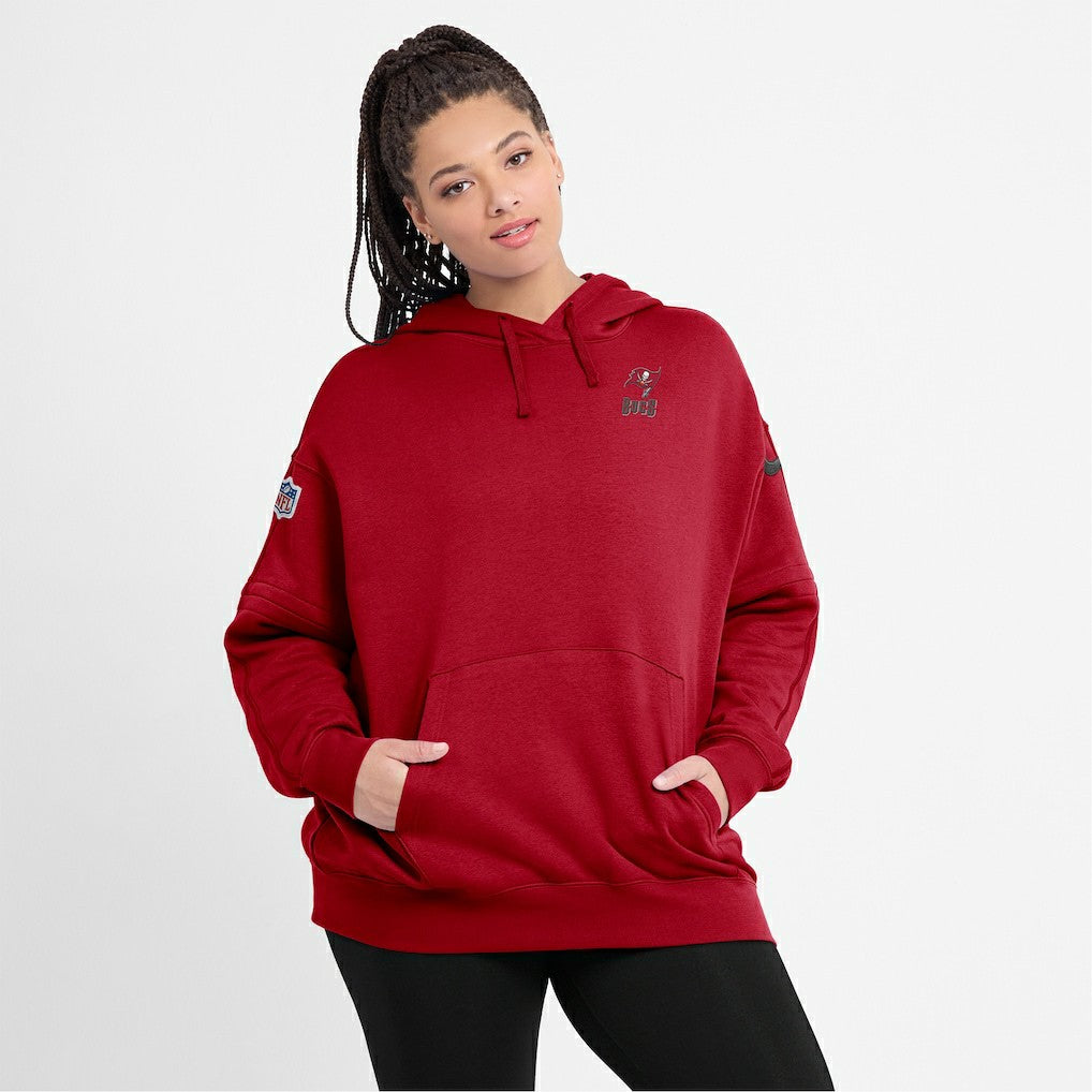 Nike Tampa Bay Buccaneers Women's 2023 Sideline Club Fleece Pullover Hoodie Red
