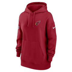 Nike Arizona Cardinals Women's 2023 Sideline Club Fleece Pullover Hoodie Cardinal