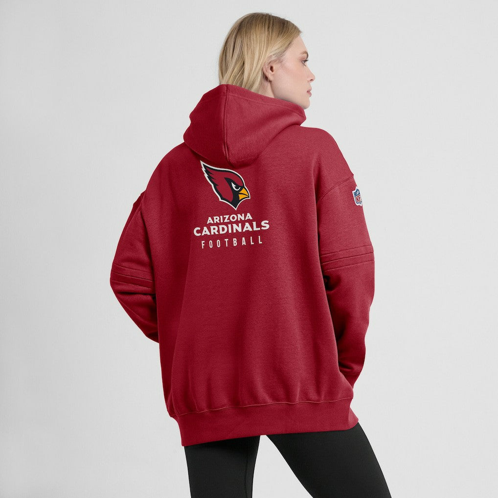Nike Arizona Cardinals Women's 2023 Sideline Club Fleece Pullover Hoodie Cardinal