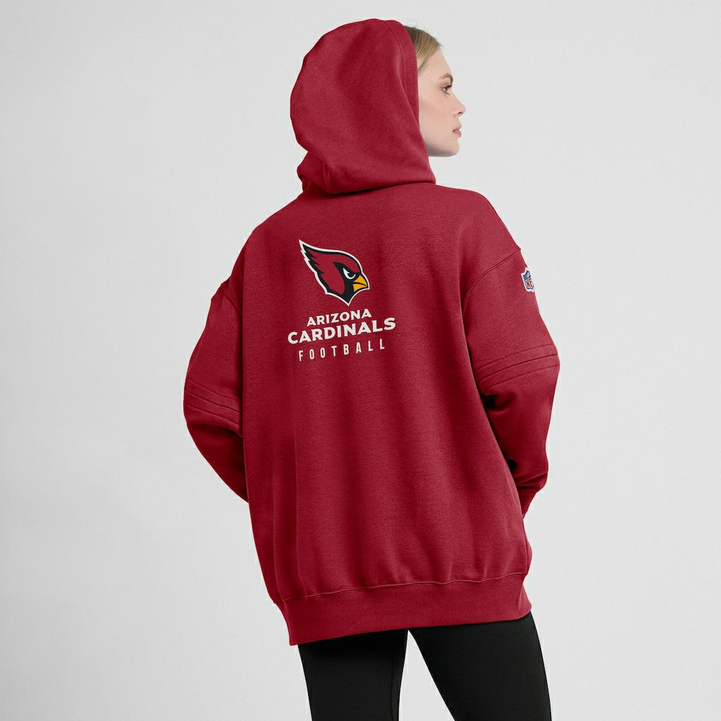 Nike Arizona Cardinals Women's 2023 Sideline Club Fleece Pullover Hoodie Cardinal