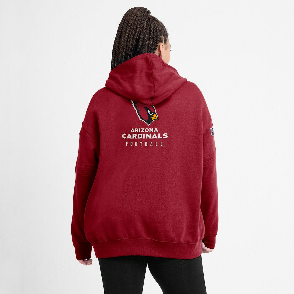 Nike Arizona Cardinals Women's 2023 Sideline Club Fleece Pullover Hoodie Cardinal