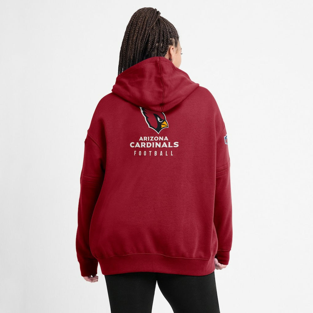 Nike Arizona Cardinals Women's 2023 Sideline Club Fleece Pullover Hoodie Cardinal