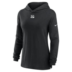 Nike Cincinnati Bengals Women's Sideline Performance Long Sleeve Hoodie T-Shirt Black