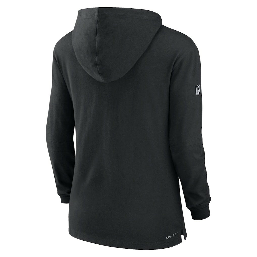 Nike Cincinnati Bengals Women's Sideline Performance Long Sleeve Hoodie T-Shirt Black