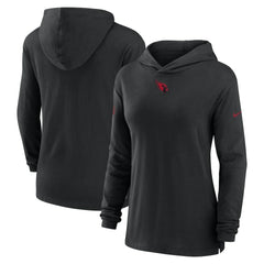 Nike Arizona Cardinals Women's Sideline Performance Long Sleeve Hoodie T-Shirt Black