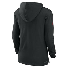 Nike Arizona Cardinals Women's Sideline Performance Long Sleeve Hoodie T-Shirt Black