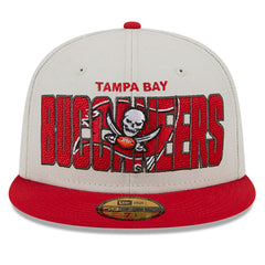 Tampa Bay Buccaneers New Era 2023 NFL Draft On Stage 59FIFTY Fitted Hat Stone/Red