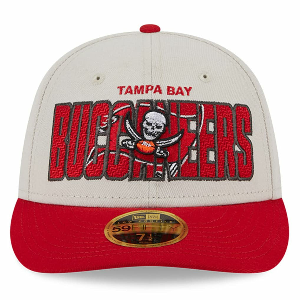 Tampa Bay Buccaneers New Era 2023 NFL Draft Low Profile 59FIFTY Fitted Hat Stone/Red