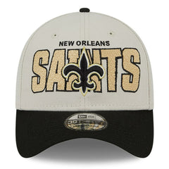 New Orleans Saints New Era 2023 NFL Draft 39THIRTY Flex Hat Stone/Black