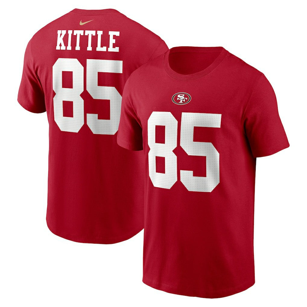 Nike George Kittle San Francisco 49ers Player Name & Number T-Shirt Scarlet