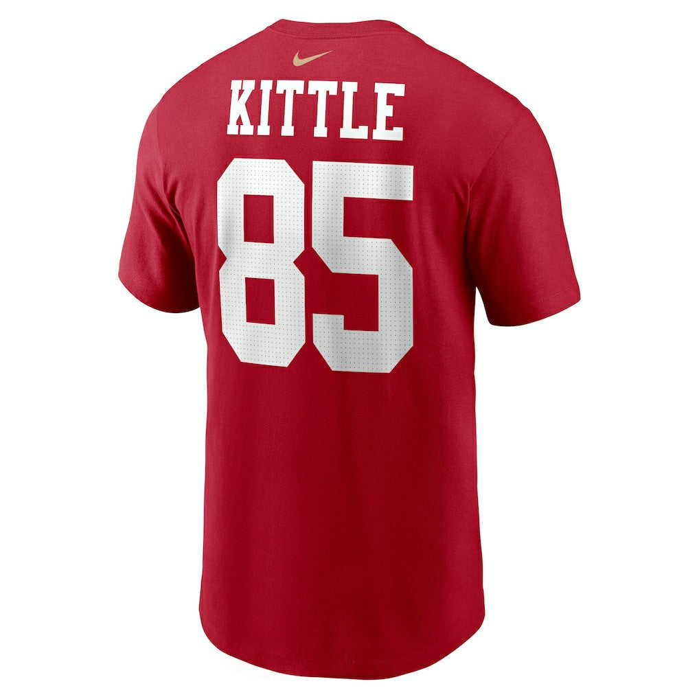 Nike George Kittle San Francisco 49ers Player Name & Number T-Shirt Scarlet