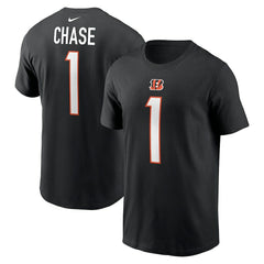 Nike Ja'Marr Chase Cincinnati Bengals Player Name & Number T-Shirt Black