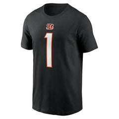 Nike Ja'Marr Chase Cincinnati Bengals Player Name & Number T-Shirt Black