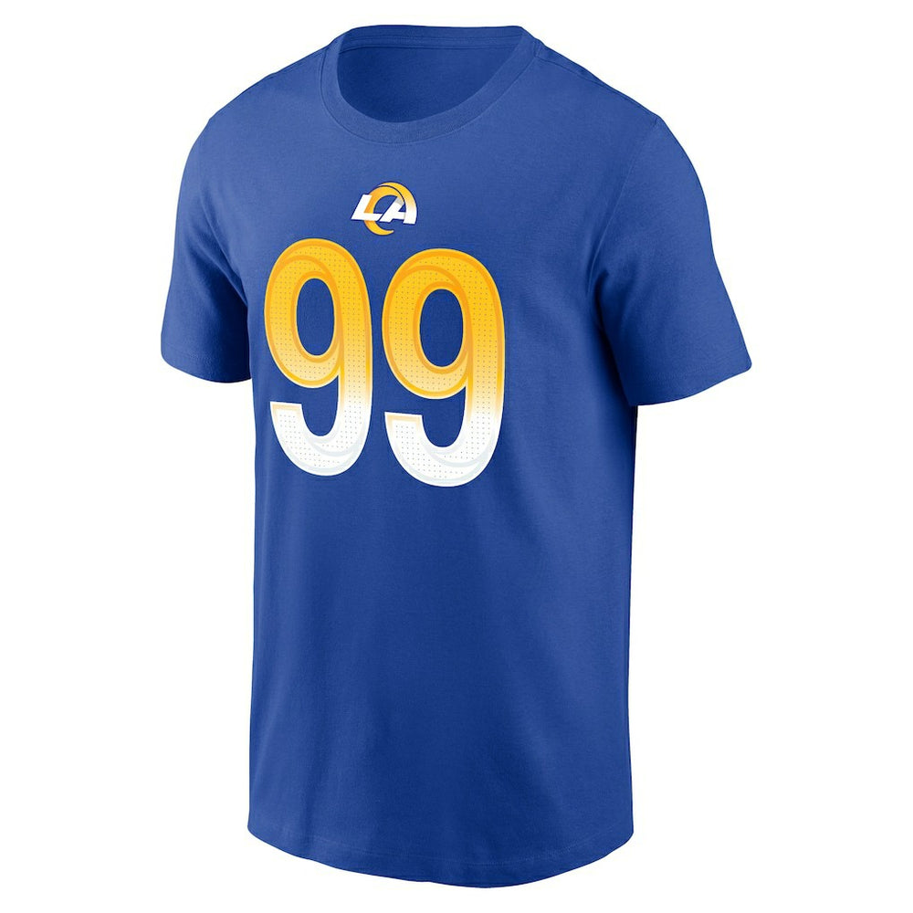 Nike Aaron Donald Los Angeles Rams Player Name & Number T-Shirt Royal