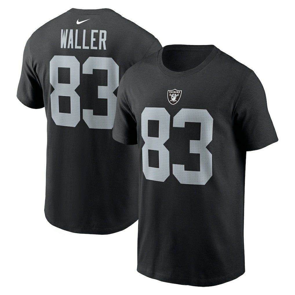 Nike Darren Waller Las Vegas Raiders Player Name & Number T-Shirt Black