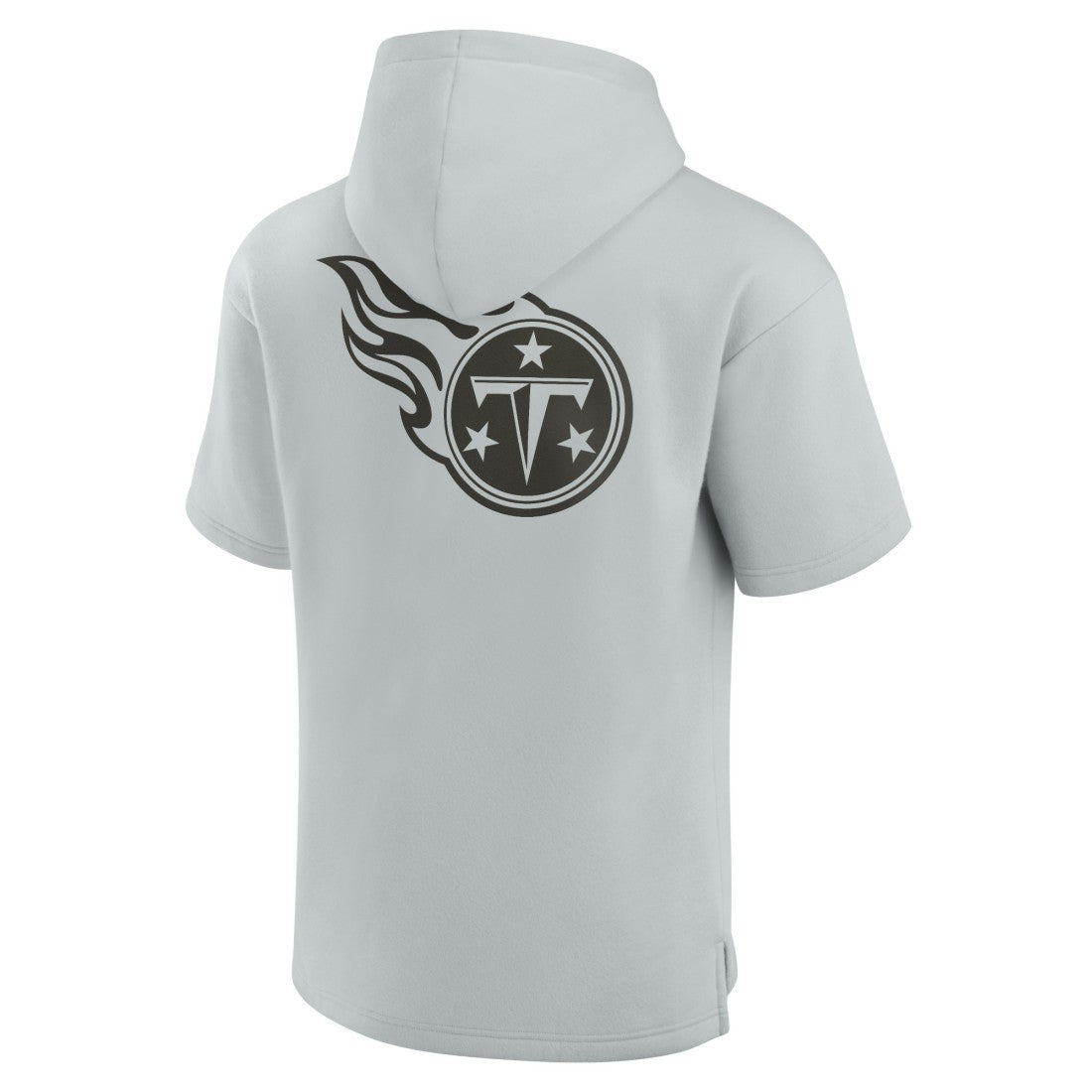 Fanatics Tennessee Titans Unisex Elements Super Soft Fleece Short Sleeve Pullover Hoodie Gray