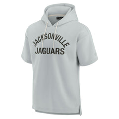Fanatics Jacksonville Jaguars Unisex Elements Super Soft Fleece Short Sleeve Pullover Hoodie Gray