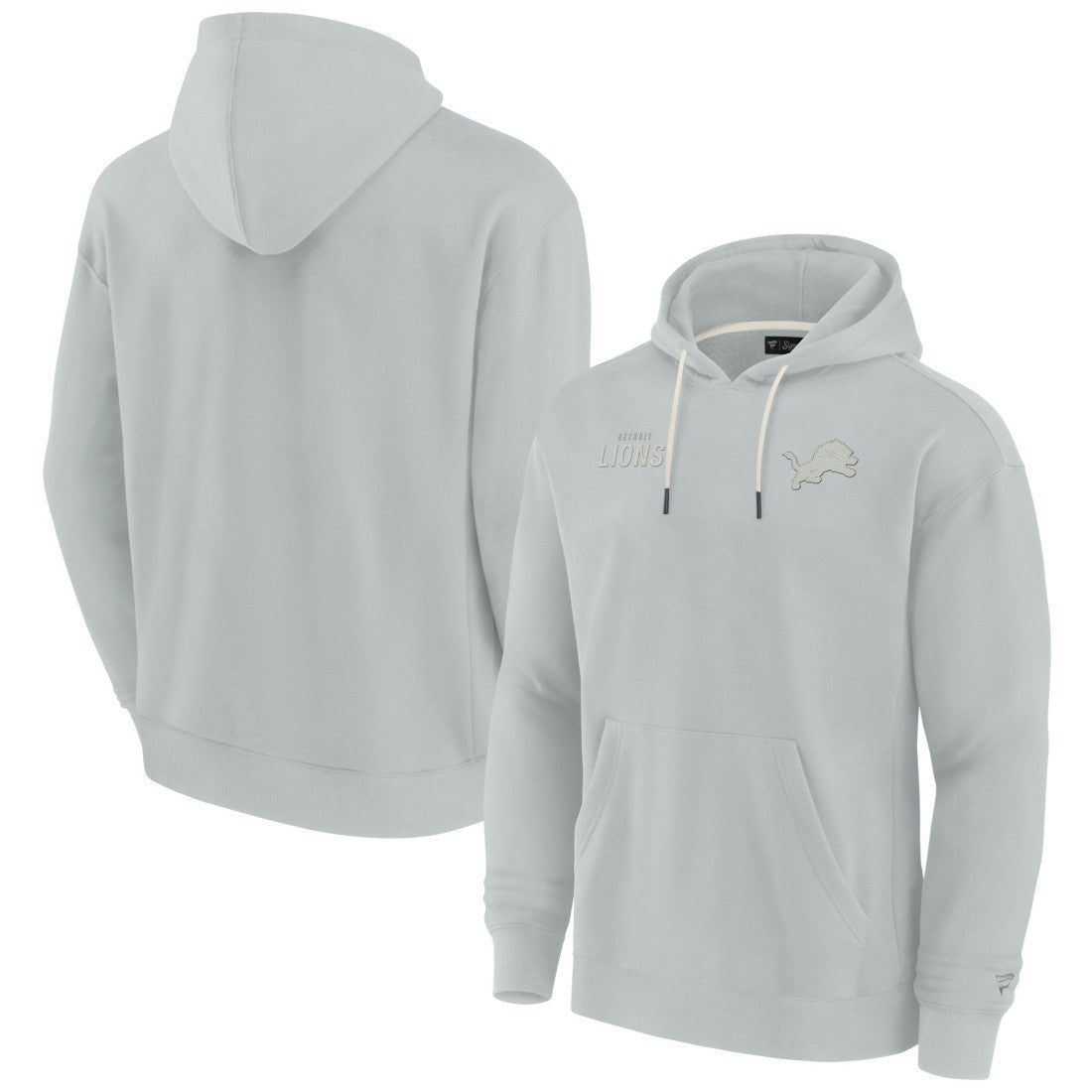 Fanatics Detroit Lions Unisex Elements Super Soft Fleece Pullover Hoodie Gray