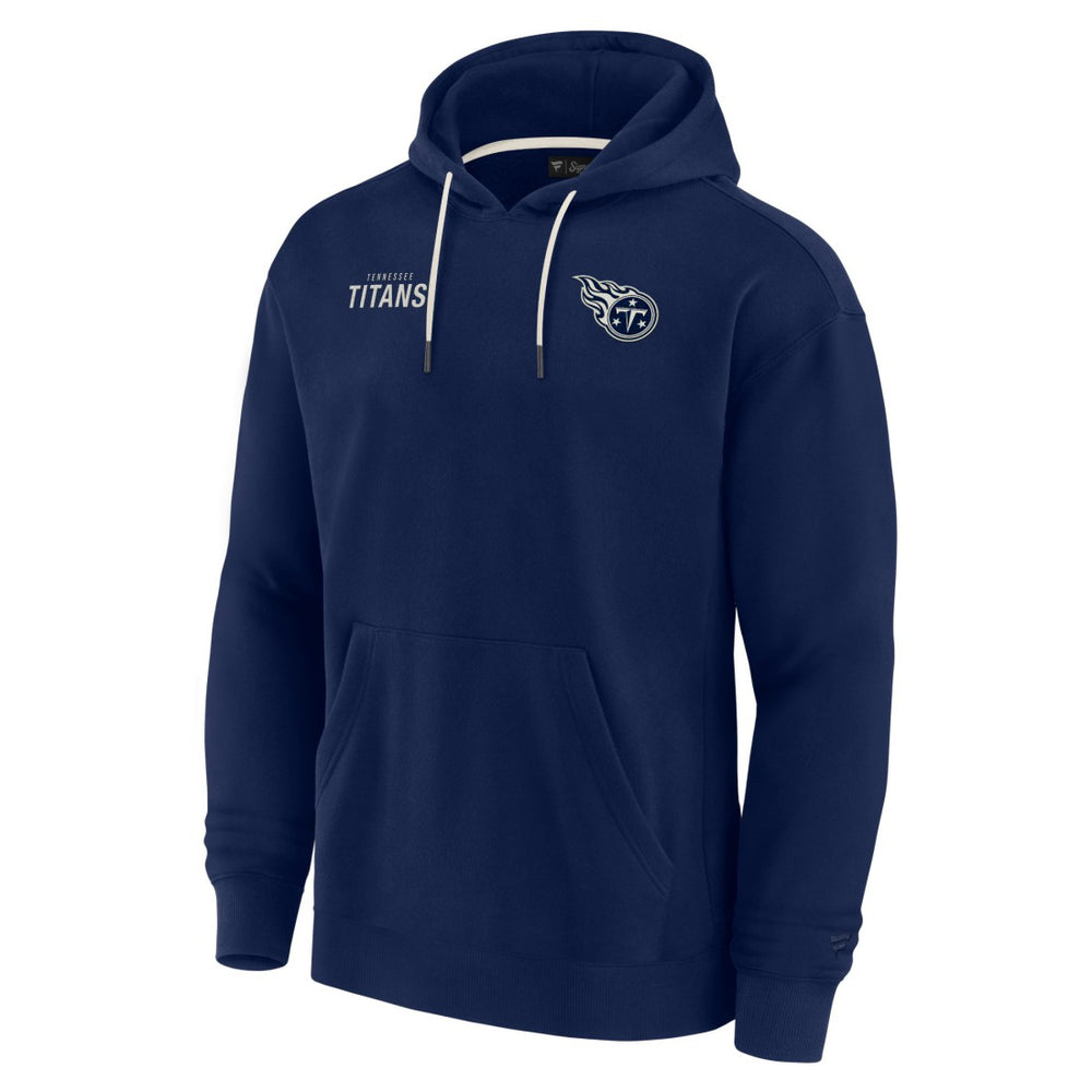 Fanatics Tennessee Titans Unisex Elements Super Soft Fleece Pullover Hoodie Navy