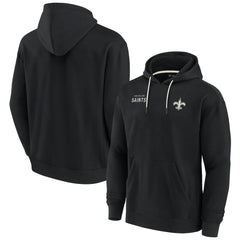 Fanatics New Orleans Saints Unisex Elements Super Soft Fleece Pullover Hoodie Black