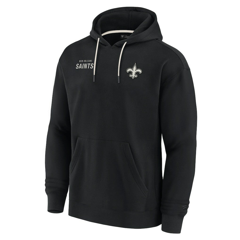 Fanatics New Orleans Saints Unisex Elements Super Soft Fleece Pullover Hoodie Black