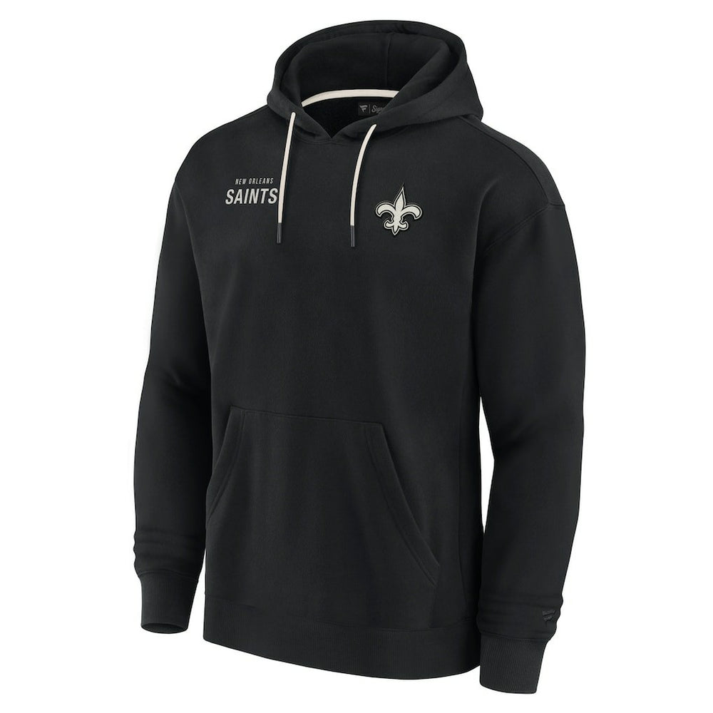 Fanatics New Orleans Saints Unisex Elements Super Soft Fleece Pullover Hoodie Black