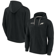 Fanatics Philadelphia Eagles Unisex Elements Super Soft Fleece Pullover Hoodie Black