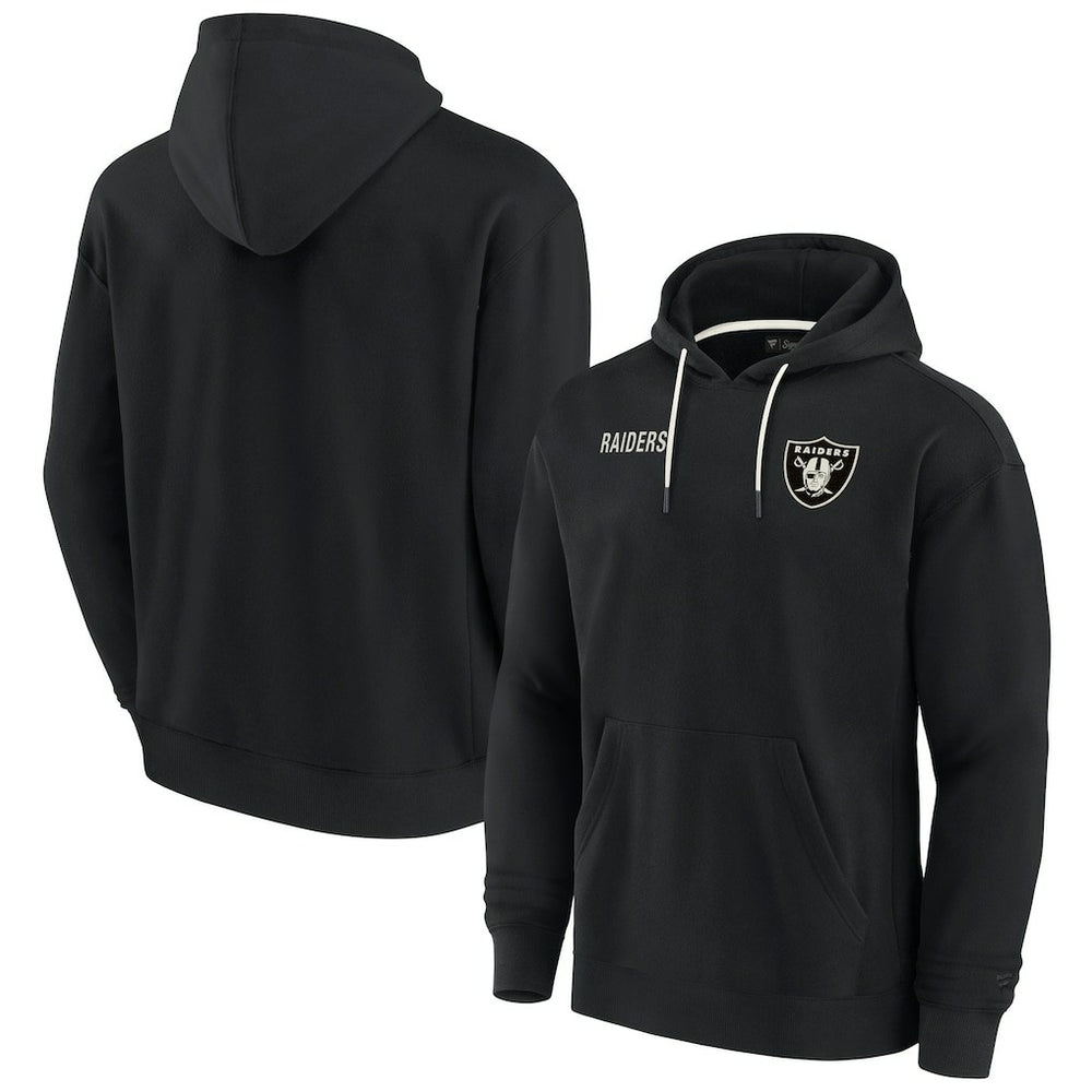 Fanatics Las Vegas Raiders Unisex Elements Super Soft Fleece Pullover Hoodie Black
