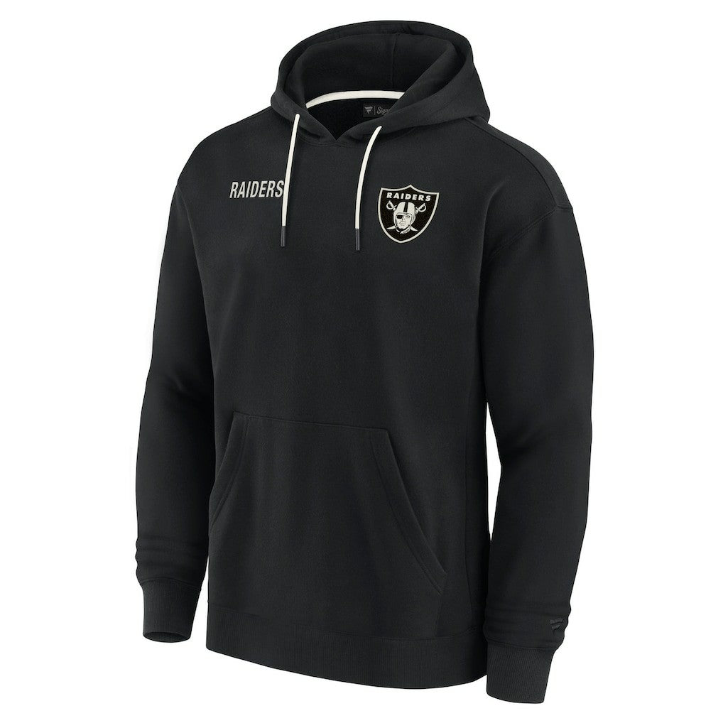 Fanatics Las Vegas Raiders Unisex Elements Super Soft Fleece Pullover Hoodie Black