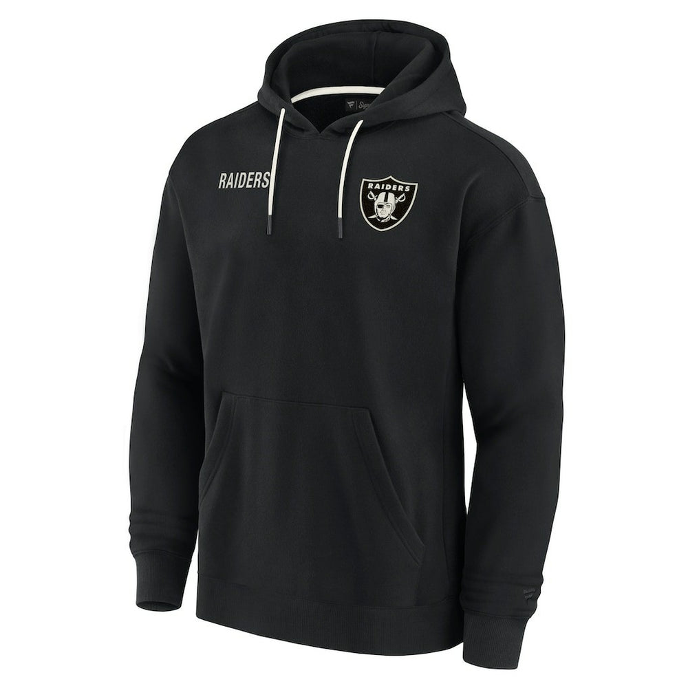 Fanatics Las Vegas Raiders Unisex Elements Super Soft Fleece Pullover Hoodie Black