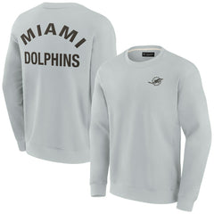 Fanatics Miami Dolphins Unisex Elements Super Soft Pullover Sweatshirt Gray