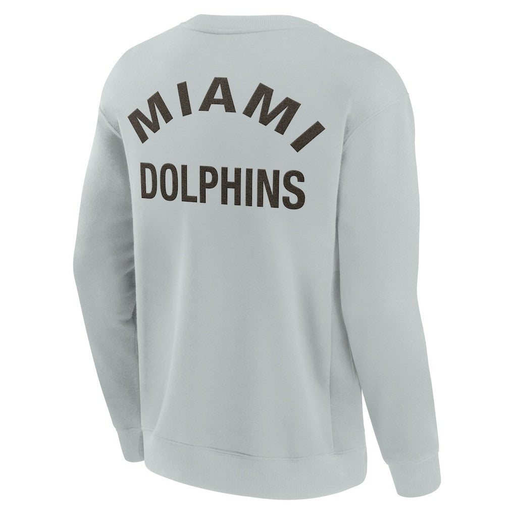 Fanatics Miami Dolphins Unisex Elements Super Soft Pullover Sweatshirt Gray